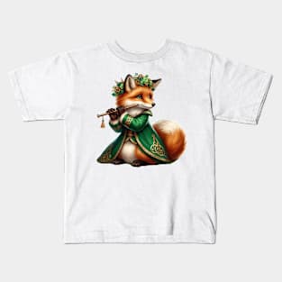 St Patricks Fox Kids T-Shirt